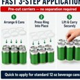 POUR PLACE 6 - Pack Can Rings, 500 Count Pre - Cut Carriers for 12 oz ...