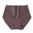 thumbnail image 2 of Satin Panties for Women Breathable Cotton Panties Womens High Waisted Soft Stretchy Underwear Cotton Underwear Coffee XL, 2 of 7