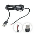 thumbnail image 2 of USB2.0 Male to 2 Pin Spring Connectors Cable Solderless 5V Charging Wire for Electronics Projects 100cm/180cm Power Cord, 2 of 8