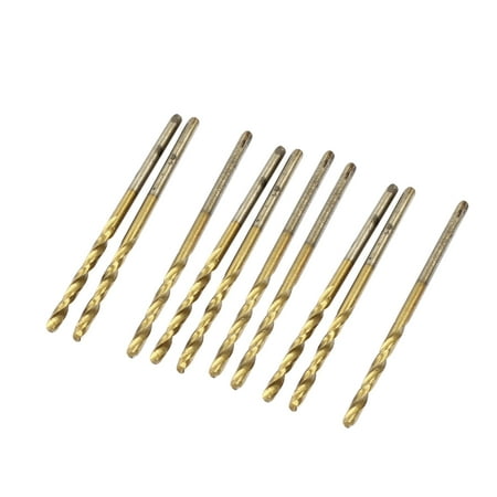 

Unique Bargains 10 Pieces 45mm Long 1.8mm Dia Twist Drill Bit with Straight Shank