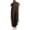 Brown, variant on Stand Collar Oversized Overall Jumpsuit for Women Versatile Striped Contrast Pocketed Zip Front Harem Wide Leg Casual Pants for All Occasions