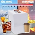 thumbnail image 3 of Binmer 2in1 Mini Fridge 4L Small Mini Bar With Cool And Heat Function Portable 110V AC Portable Small Fridge For Car Cosmetics Drinks Fruit, 3 of 9