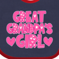 thumbnail image 4 of Inktastic Great Grandpa's Girl Granddaughter Gift Girls Baby Bib, 4 of 4