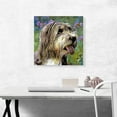thumbnail image 2 of ARTCANVAS Bearded Collie Dog Breed Flowers Canvas Art Print - Size: 18" x 18" (0.75" Deep), 2 of 9