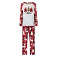 thumbnail image 2 of Odeerbi Christmas Pajamas for Family Plaid Holiday Long Sleeve Family Christmas Pajamas Matching Sets Mom Fashion Plaid Print Blouse Tops Pants Sleepwear Xmas Family Matching PJs Set Red, 2 of 4