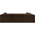 thumbnail image 5 of Meridian Furniture 4-Piece Brown Corduroy Performance Fabric Modular Sectional, 5 of 12