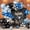 Blue Black, variant on 124PCS Rainbow Balloon Arch Kit, Assorted Colorful Balloon Garland with Dusty Slate Blue Retro Orange Balloons, Mustard Yellow Beige Balloons for Baby Shower Boho Groovy Birthday Party Decorations