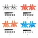 thumbnail image 3 of Seitruly Hélices coloridas de 4 Uds., cuchillas 2925S pequeñas y duraderas, ligeras, para exteriores, Dron, alas no tripuladas, piezas, accesorios Accesorios para aéreos Gris, 3 of 6