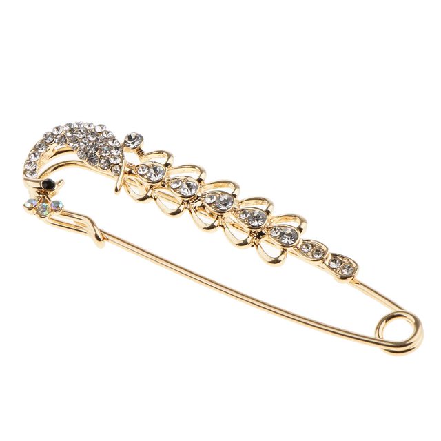 Broches de pasador de seguridad de de cristal para mujer, bufanda, cárdigan, para proteger, Hugo Pin de la broche de seguridad de las mujeres