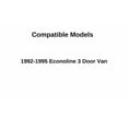 thumbnail image 3 of Privacy Movable Back Window Back Glass Passenger Right Side Compatible with Ford Econoline 1992-1995 Models, 3 of 5