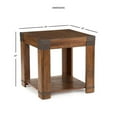 thumbnail image 4 of Bowery Hill Modern Square Wood End Table in Medium Cherry, 4 of 4