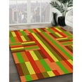 thumbnail image 3 of Ahgly Tapis d'Intérieur Lavable en Machine Carré Vert Pistache Transitionnel, 4 Pieds Carré, 3 of 7