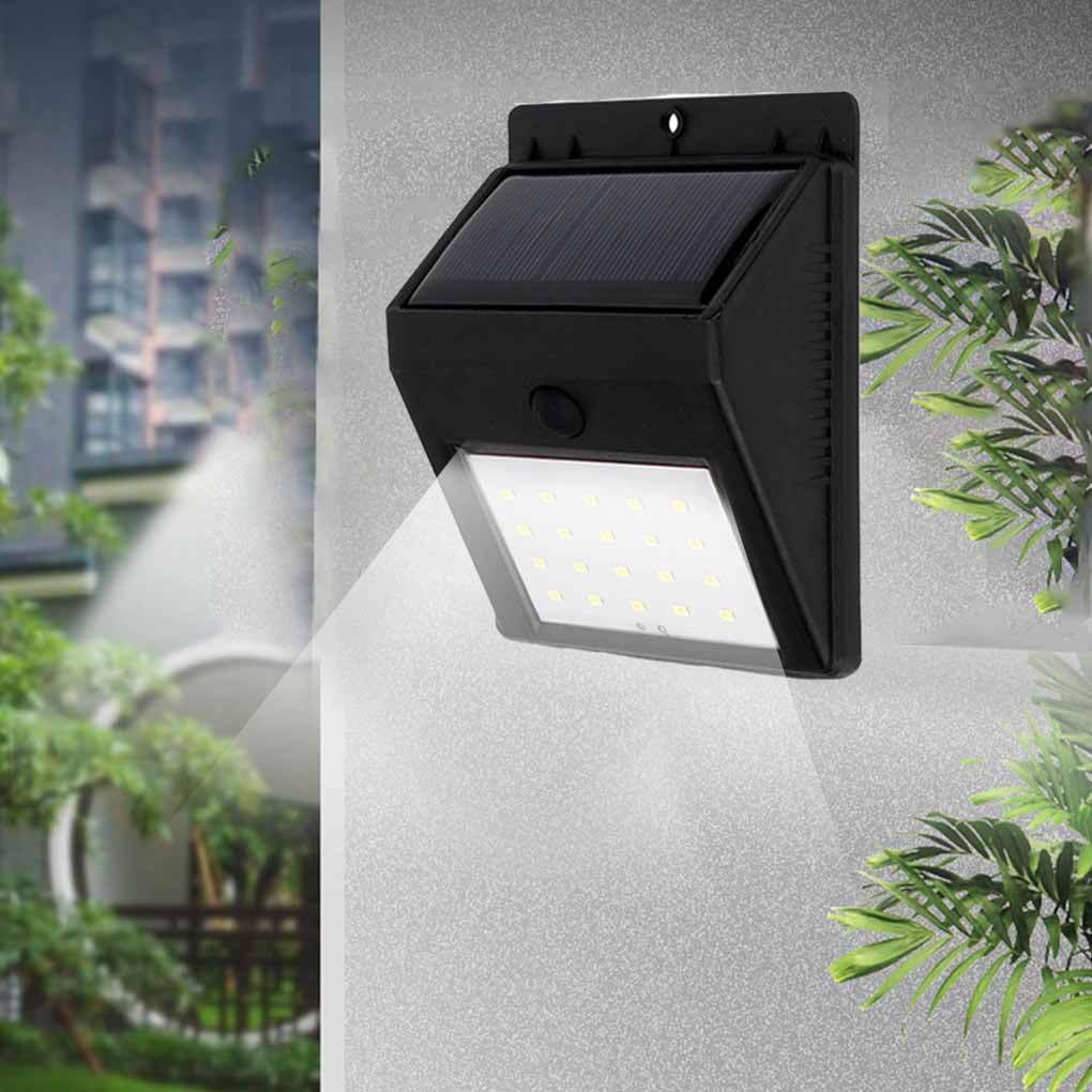Solar Wall Lamp Body Sports Sensor Garden Light Durable Streetlight