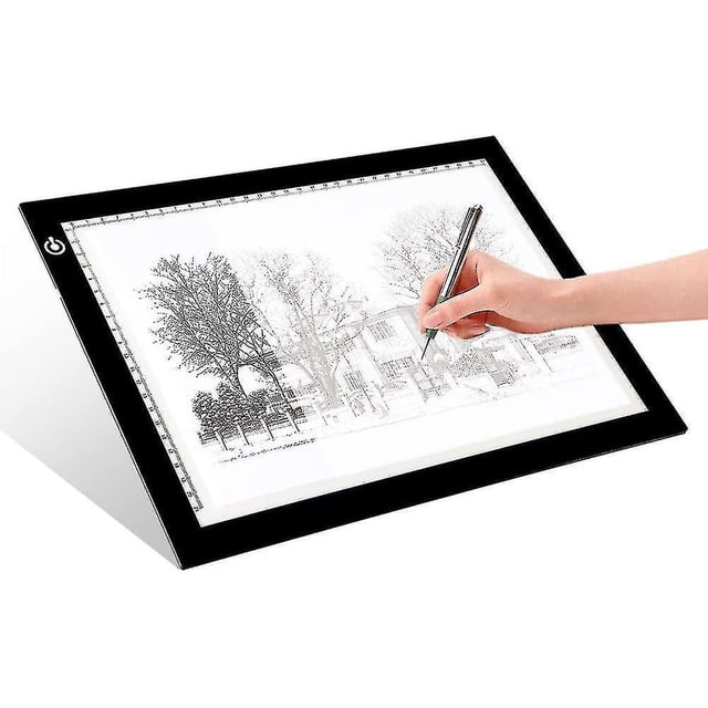 Caja de luz de tablero de copia LED portátil A4, almohadilla de luz de rastreo LED ultrafina ajustable con alimentación por USB Artcraft