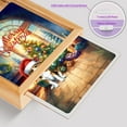 thumbnail image 4 of Merry Christmas Beagle Santa Hat Xmas Tree Winter Holiday Acrylic Plaque with Wood Photo Frame Box Beagles Dog Lover Gifts Idea Light Box - 01013, 4 of 5