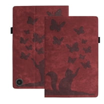XYX Case for Kindle Fire HD 10 Tablet (13th Generation, 2023 Release), Butterfly Cat Slim Folio Stand Cover for Fire Tablet 10 2023, Red