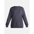 thumbnail image 5 of No Boundaries Oversized Fleece Sweatshirt with Long Sleeves, Women's Sizes XXS-4X, 5 of 5