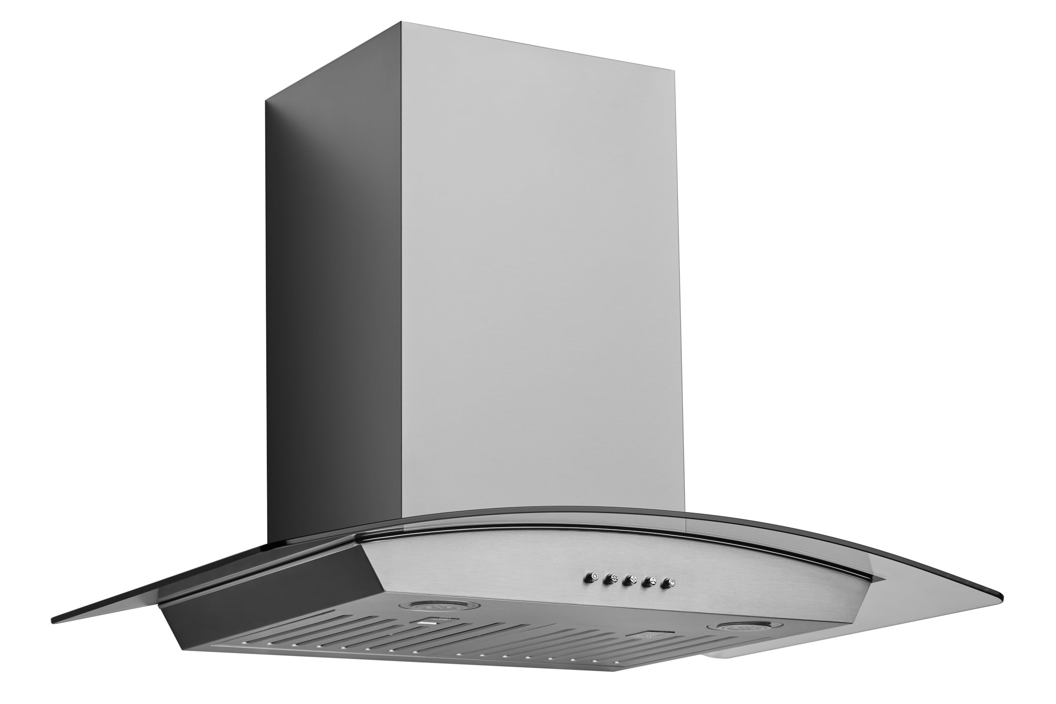 Hauslane | Chef Series Range Hood 30" WM-630 Wall Mount Range Hood | European Style with Stainless Steel and Tempered Glass | 3 Speed, LED Lamps | Ducted or Ventless