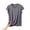Gray, variant on Loopsun Womens Short Sleeve Pajama Tops Print Round Neck Short Sleeve Thin Loose Loungewear