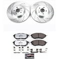 thumbnail image 3 of PowerStop Front Z26 Street Warrior Carbon-Fiber Ceramic Brake Pad and Drilled and Slotted Rotor Kit Fits: SUBARU Select Models K285-26, 3 of 9