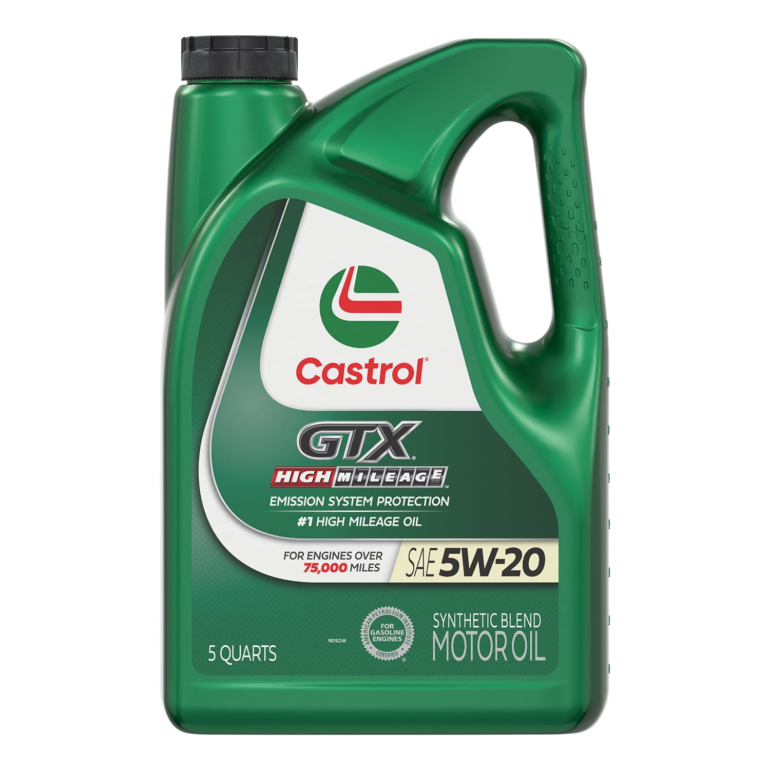 (6 pack) Castrol GTX High Mileage 5W-20 Synthetic Blend Motor Oil, 5 Quarts