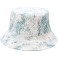 thumbnail image 2 of CoCopeaunts Tie Dye Bucket Hat Women Marble Texturing Fisherman Hat Students Summer Sun Protection Foldable Couples Basin Hat, 2 of 8