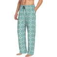 thumbnail image 2 of Yiaed Blue Print Print Men's Lounge Pants, Loose PJ Bottoms, Long Pajama Pants for Men-Medium, 2 of 5