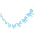 thumbnail image 2 of WEUVEB Birthday Party Style Bow-Shaped Banner Sky-Blue Paper 1Set 5.89x5.50x0.79in, 2 of 9