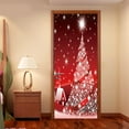 thumbnail image 6 of Christmas Door stickers Merry Christmas Red Christmas Tree Door Banner Xmas Door Decoration for Home Office Happy New Year wall stickers,SP-F231,XL(47.5x215cmx2Pcs, 6 of 15