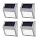 thumbnail image 2 of Lámpara de camino de patio al aire libre de luz de escalera solar 3LED de acero inoxidable (4 piezas), 2 of 8