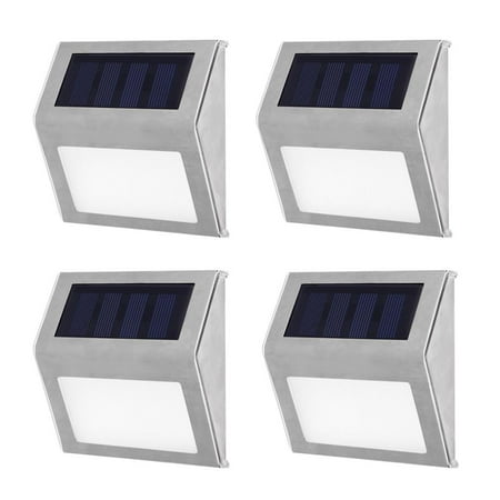 

Kotyreds Stainless Steel 3LED Solar Stair Light Outdoor Courtyard Pathway Lamp(12pcs)