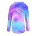 thumbnail image 4 of ShomPort Hooded Sweatshirts for Women Casual Long Sleeve Sports Tops 3 Buttons Neck Hoodies with Pockets, 4 of 6
