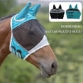 thumbnail image 2 of Full Coverage Horse Fly Mask with Ears and AntiUV Mosquito Mesh for Prof N4A7, 2 of 9
