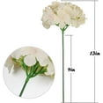 thumbnail image 5 of Silk Hydrangea Heads Artificial Flowers Heads with Stems for Home Wedding Decor,Pack of 10 (White), 5 of 5