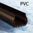 thumbnail image 3 of 2 PCS Under Door Draft Stopper, PVC Door Draught Excluder with Brush Storm Door Sweep Door Bottom Seal Fit for 1.3"-2.17" Thickness Interior Exterior Doors, 3 of 7