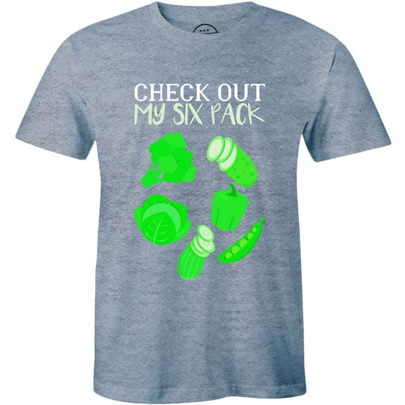 Check Out My Six Packs Vegetables Funny vegans, vegetarians lovers Men's T-Shirt
