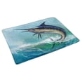 thumbnail image 2 of MKHERT Blue Marlin Fish in The Ocean Doormat Rug Home Decor Floor Mat Bath Mat 30x18 inch, 2 of 3