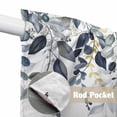 thumbnail image 4 of Blue Grey Eucalyptus Swag Valances for Windows, Kitchen Curtains 36 Inch Length 2 Panels Set, Watercolor Spring Weeping Botanical Short Curtains for Small Windows Rod Pocket Cafe Curtains 28"x36", 4 of 8