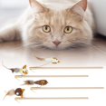 thumbnail image 3 of Gatito Gato Juguete, Mascota Gato Juguete Establo Para Perro Para Gato Para Hogar Para Interactivo Cergrey Cat Feather Toy, 3 of 8