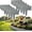 Orange, variant on Imitation Stone Garden Fence, Plastic Faux Stone Garden Edging Border, and Durable Simulated Stone Fence for Decorative Landscaping, Lawn, Flower Bed, Yard (Grey, 10PCS)