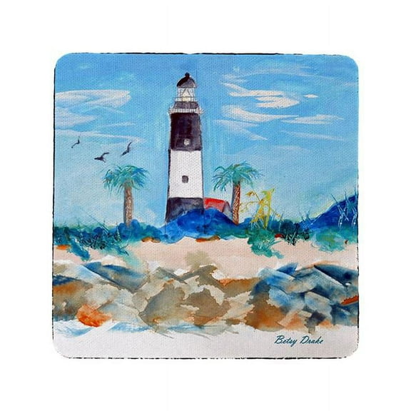 Betsydrake CT1121 Tybee Lighthouse, GA Coaster - Set of 4