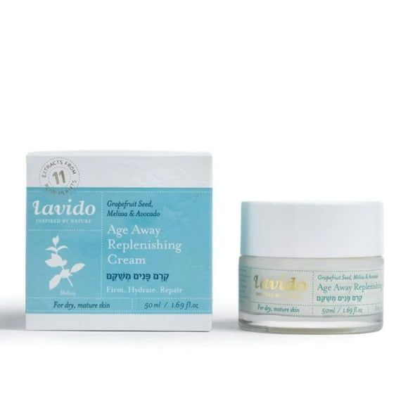 Lavido - Crème pour le Visage Régénératrice Natural Age Away / Ferme, Hydrate + Répare Peau Sèche, Mature (1.69 oz / 50 ml)