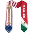 Mexican Graduation Sash, Mexican American Flag Graduation Sash 2024