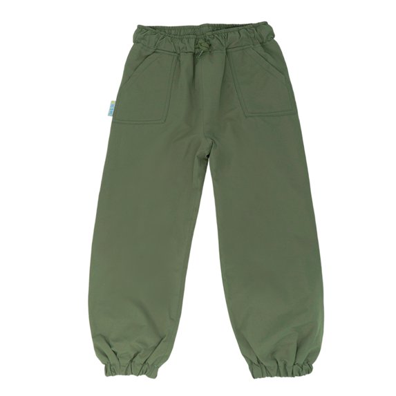 Jan & Jul Puddle-Dry Kids Girls Boys Rain Pants (Single Layer) - (Green - Size 1T)