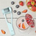 thumbnail image 2 of Grape Slicer Strawberry Cutter Grape Cutter Small Seedless Fruit Easily And Quickly Ergonomic Handle 304 Stainless Steel Knives, 2 of 4