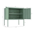 thumbnail image 3 of Ava Modern 23.6 Accent Cabinet with 2 Adjustable Shelves in Green, 3 of 12