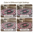 thumbnail image 7 of ODIKA 9'x12' Washable Area Rug Record Vinyl Mirrored Music Notes Grooves Concentric Player Dj for Master Suite, California King, Under Bed, Non-Shedding, Easy Care, 7 of 7