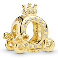 thumbnail image 1 of Abalorio con cuentas de Ángel para mujer, carruaje de calabaza, compatible con pulsera Pandora Original, regalo de joyería, nuevo, 1 of 4