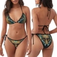 thumbnail image 3 of Disketp Vintage Pattern Fox para Bañador de Dos Piezas para Mujer, Bikini Sexy Halter String, Conjunto de Bikini en Triángulo, 3 of 6