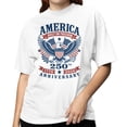 thumbnail image 2 of Smartprints America 250Th Anniversary Women's T-Shirt White, Cotton, S, 2 of 4